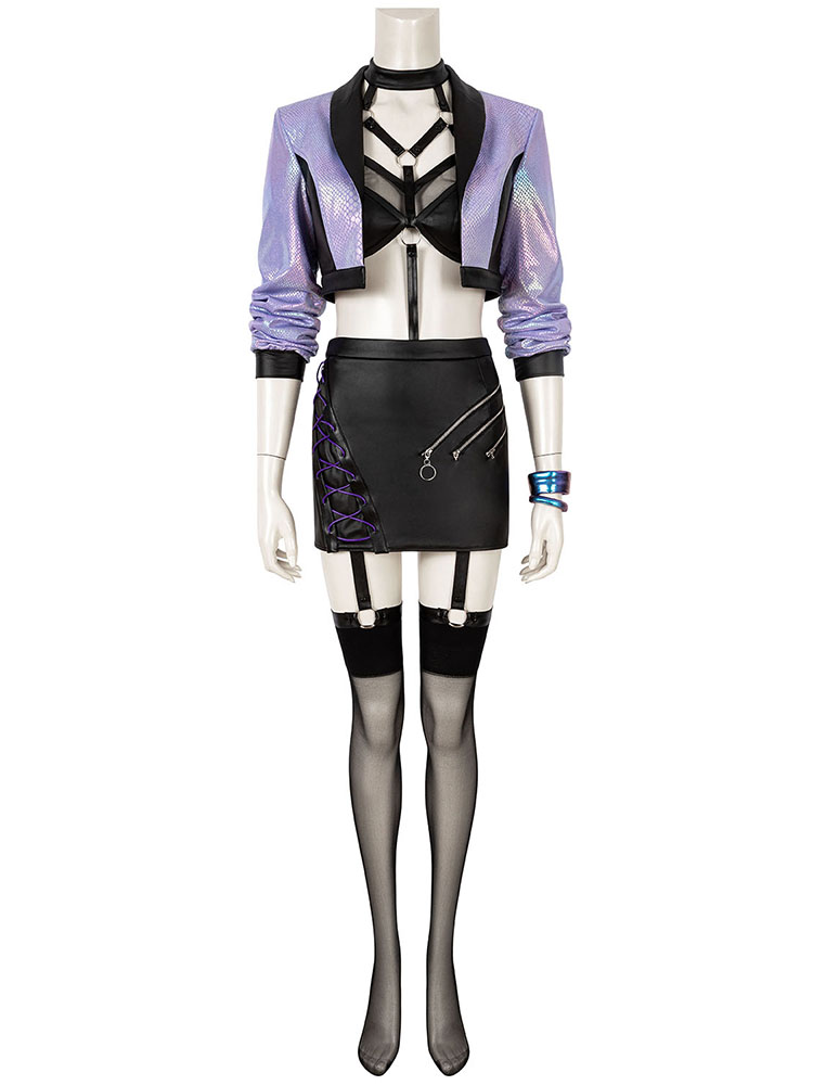 League of Legends LOL KDA Evelynn Cosplay Costume All Out More Costume Women Halloween Outfits