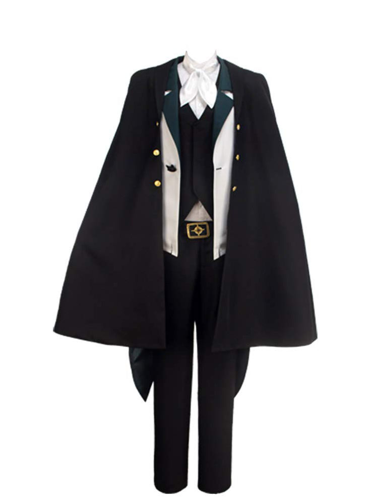 Cosonsen Bungo Stray dogs Edgar Allan Poe Cosplay costume Edgar Black Suit All Sizes