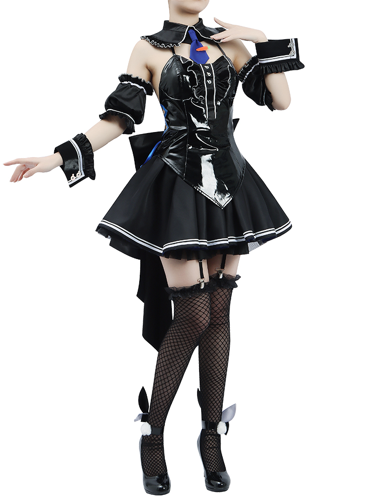 Hololive Vtuber Cosplay Bunny girl Costume Usada pekora Cosplay Costume Black Uniform Custom Size Cosplayonsen