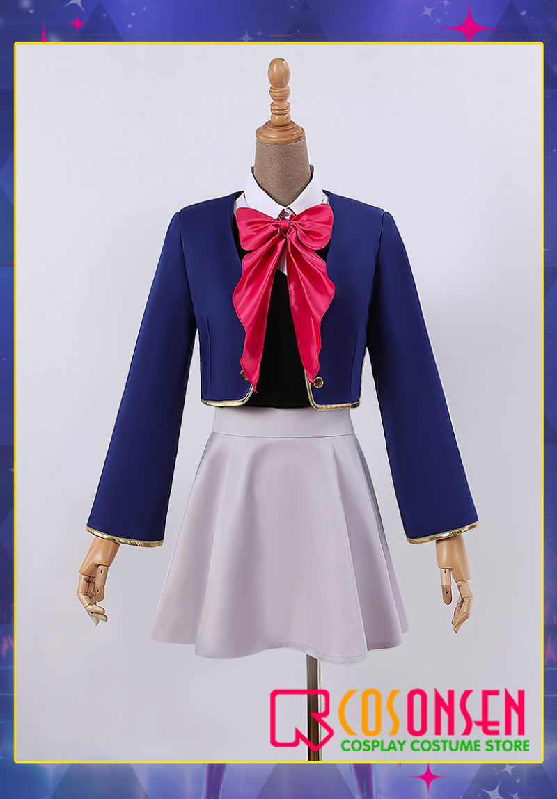 Oshi no Ko school uniform  Hoshino Rubii/Akuamarin cosplay costume anime uniform