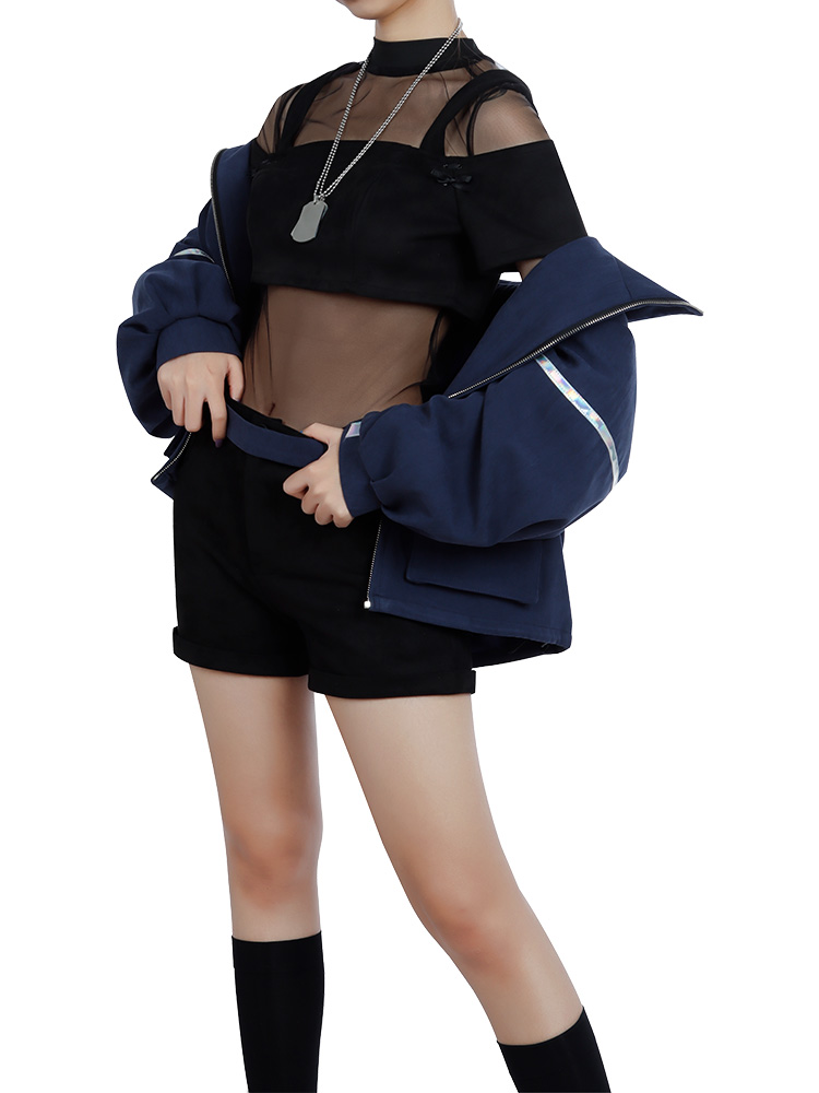 League of Legends LOL KDA Akali Costume The Rogue Assassin Halloween Outfit