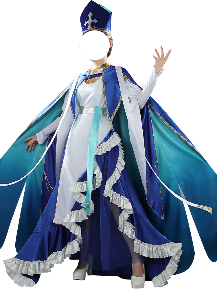 Fate Grand Order Popess Johanna Noble Phantasm Cosplay Costume FGO Sprite 3 Halloween Cosonsen